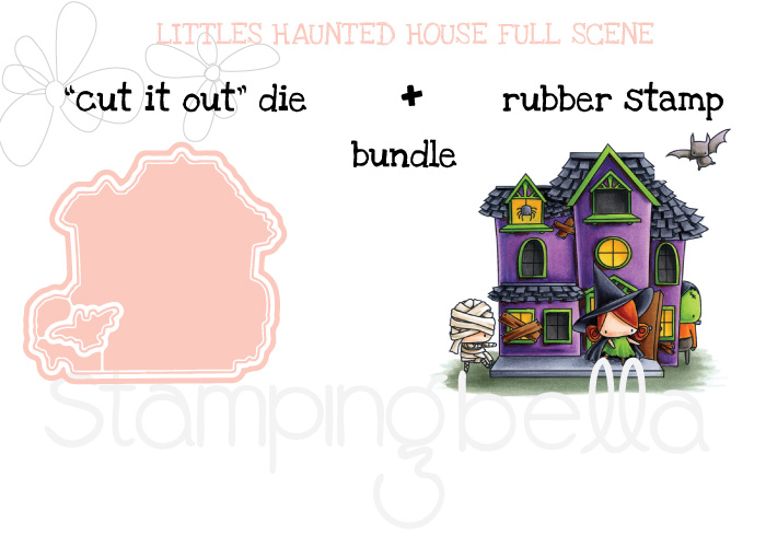 STAMPING BELLA SNEAK PEEK DAY 3- LITTLES HAUNTED HOUSE FULL SCENE BUNDLE