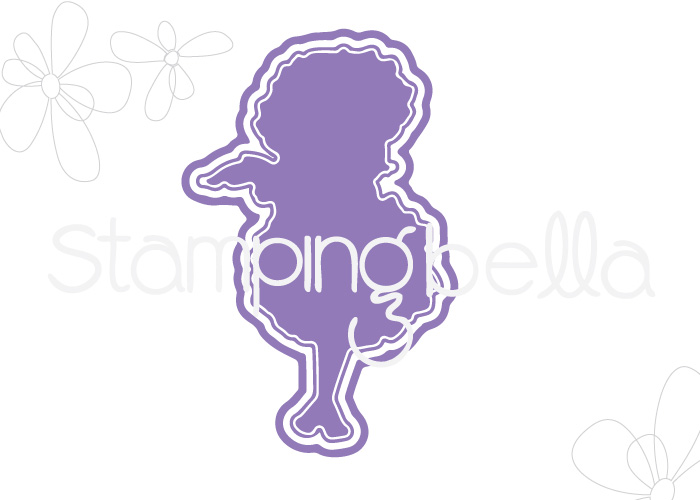 Tiny Townie Garden Girl MARIGOLD "CUT IT OUT" DIE by Stamping Bella