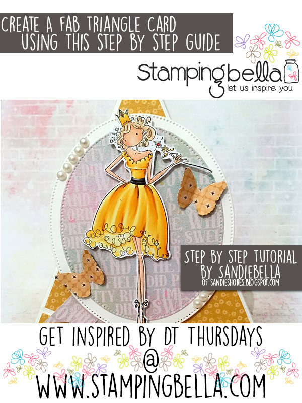 Stamping Bella DT Thursday: Make a Triangle Card with Sandiebella