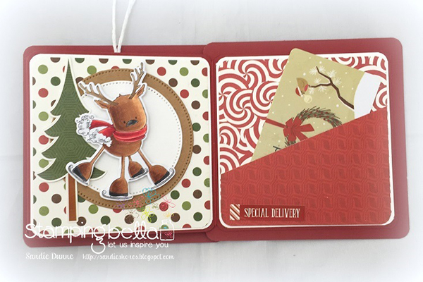 Stamping Bella DT Thursday Create a Festive Accordion Card with Sandiebella