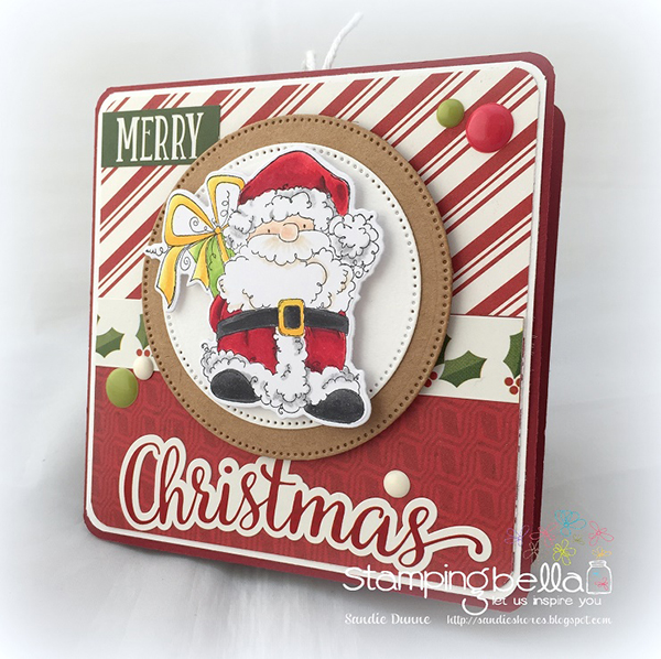 Stamping Bella DT Thursday Create a Festive Accordion Card with Sandiebella