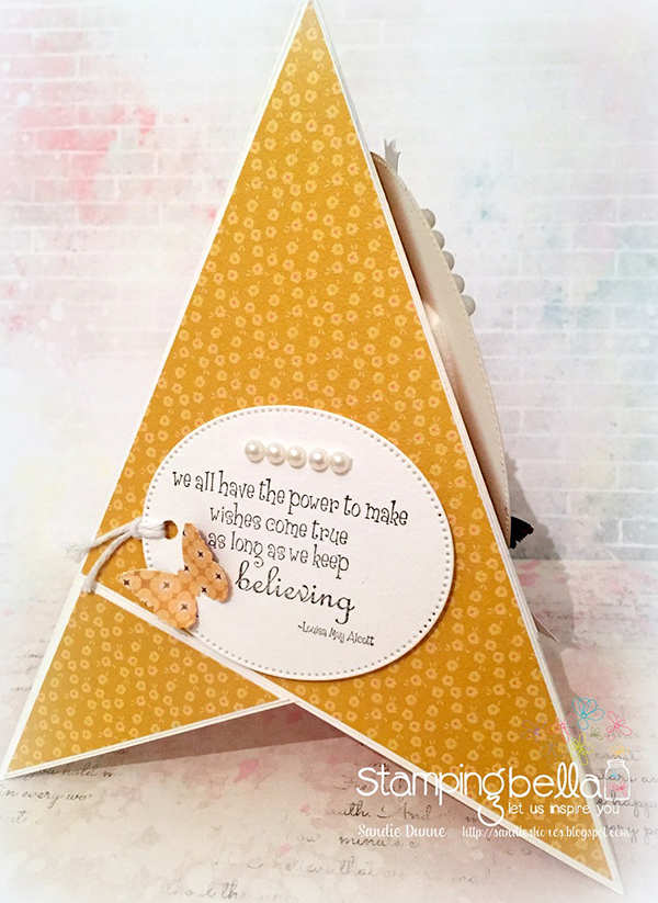 Stamping Bella DT Thursday: Make a Triangle Card with Sandiebella