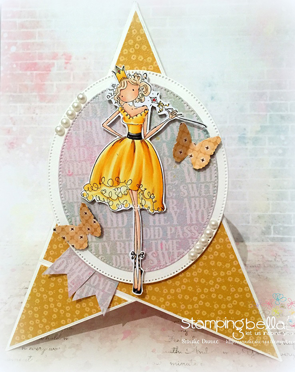 Stamping Bella DT Thursday: Make a Triangle Card with Sandiebella