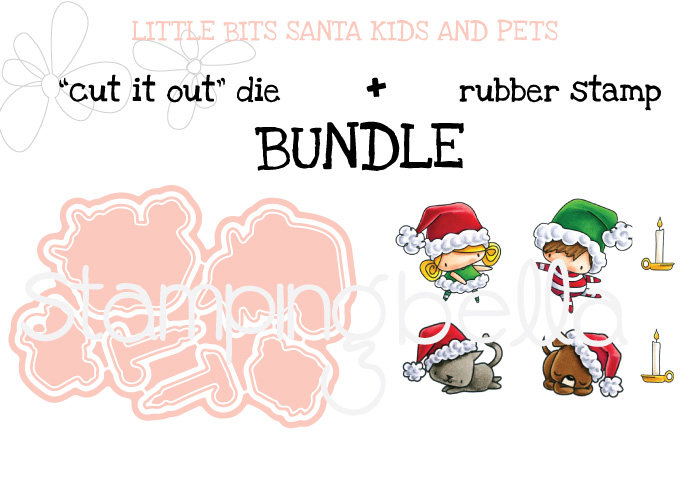 STAMPING BELLA BUNDLE: LITTLE BITS SANTA KIDS AND PETS