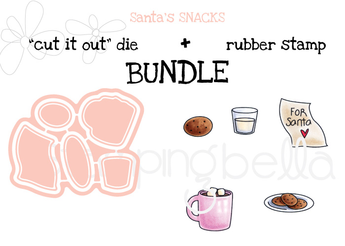 STAMPING BELLA BUNDLE: LITTLE BITS SANTA'S SNACKS