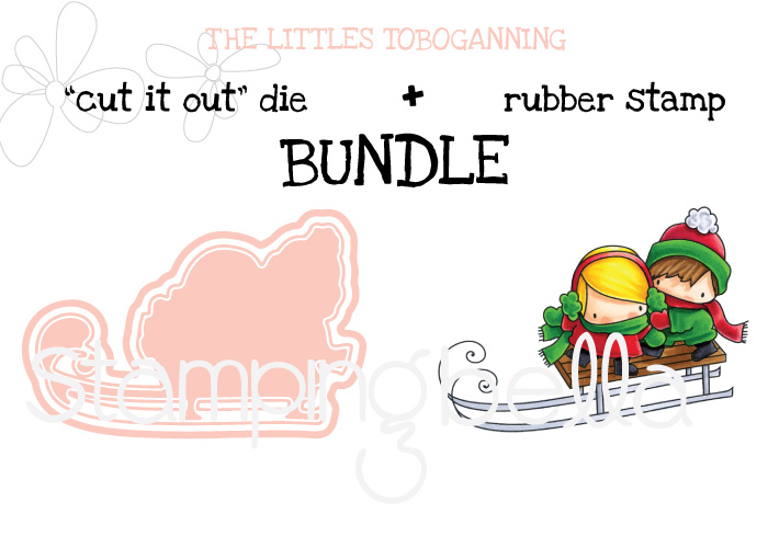 Stamping Bella BUNDLE: THE LITTLES TOBOGGANING 