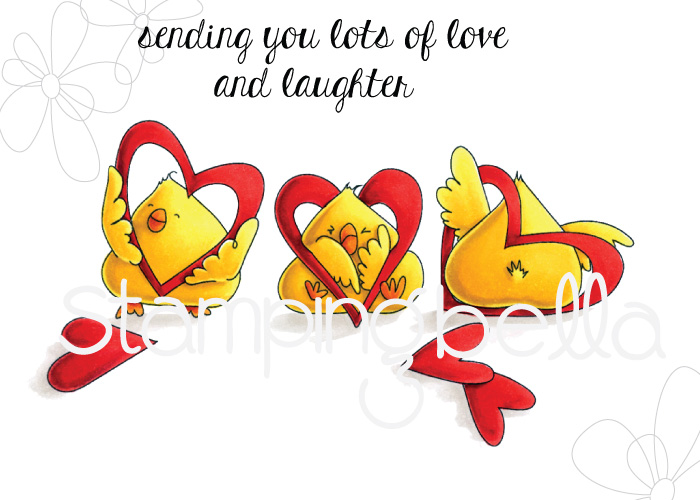 www.stampingbella.com: RUBBER STAMP: HEARTY CHICKS