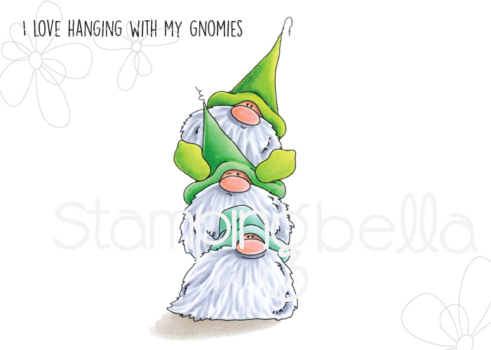 www.stampingbella.com: Rubber stamp: Gnome PILE