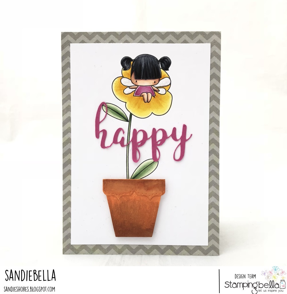 www.stampingbella.com: rubber stamp: LITTLE BITS FAIRY SET, TULIP FLORAL SET