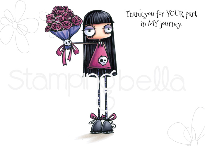 www.stampingbella.com: Rubber stamp: ODDBALL BOUQUET