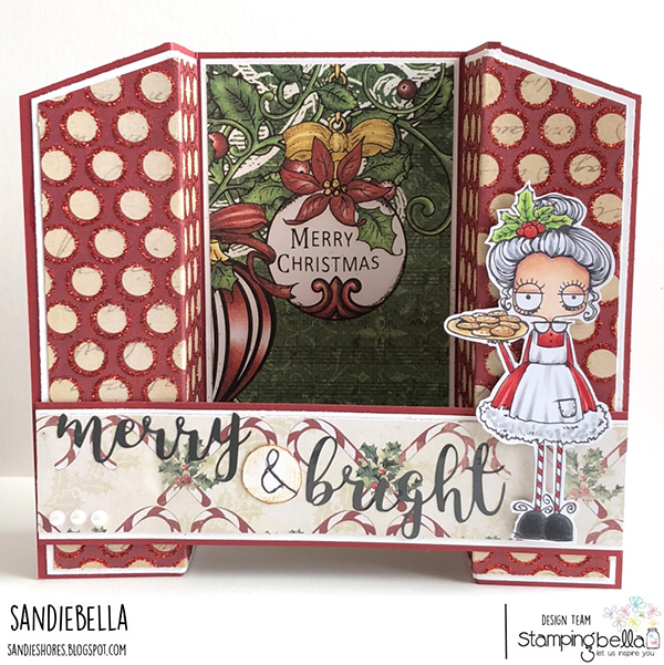 Stamping Bella DT Thursday - Create a Bridge Fold Card with Sandiebella