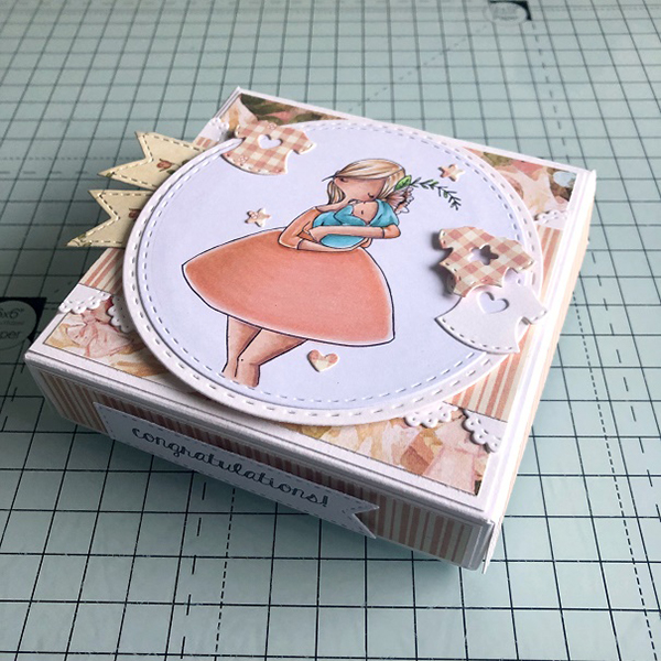 Stamping Bella DT Thursday: Create a New Baby Pizza Box with Sandiebella (step by step project)