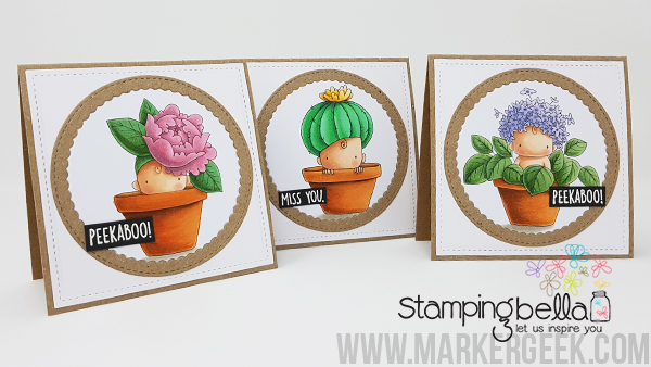 Stamping Bella Baby Baby Notecards & Copic Colouring Videos