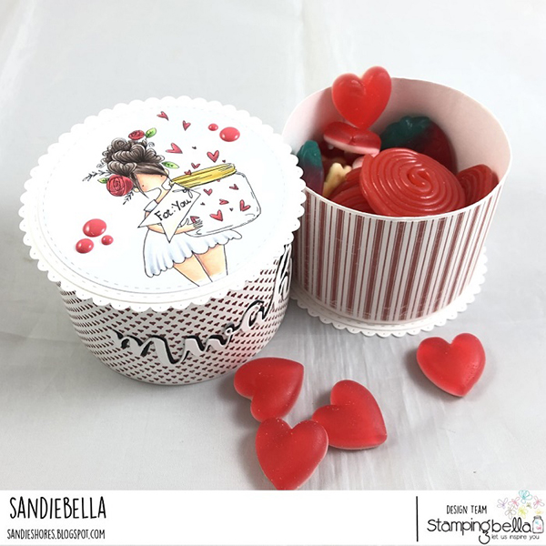 Stamping Bella DT Thursday: Create a Roundy Candy Box with Sandiebella!