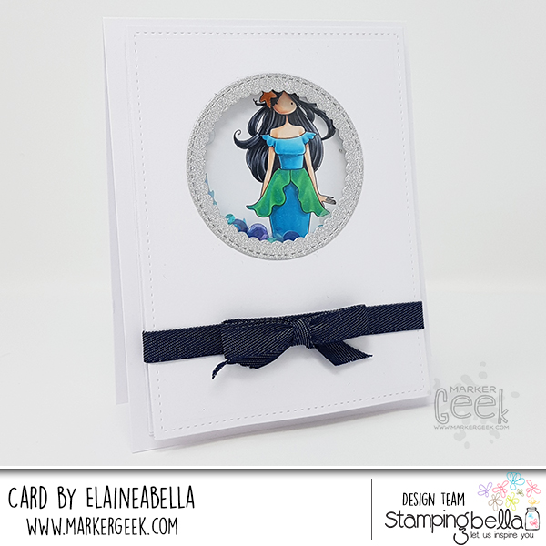 Stamping Bella Wonderful Wednesday: Uptown Zodiac Girl Pisces Card & Copic Colouring Video