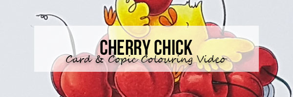 Stamping Bella: Marker Geek Monday Cherry Chick Card & Copic Colouring Video