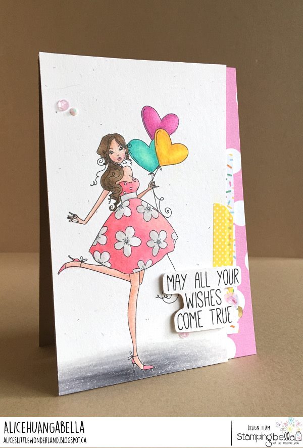 www.stampingbella.com: rubber stamp used: BALLOONABELLA.  Card by Alice Huang