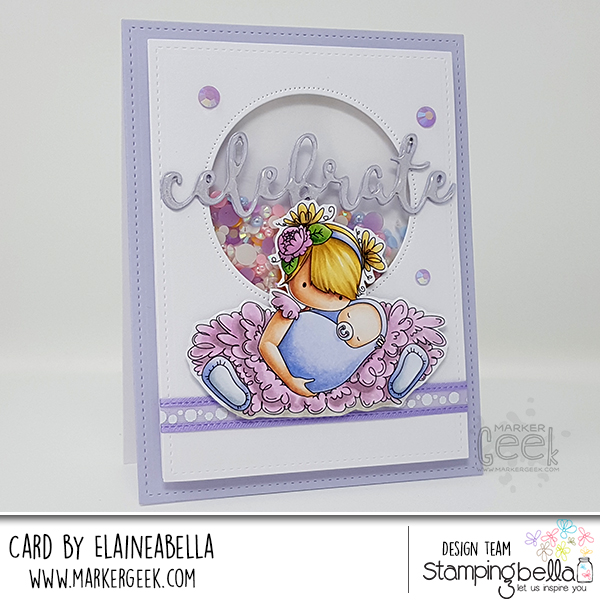 Stamping Bella Wonderful Wednesday: Tiny Townie Big Sister Card & Copic Colouring Video