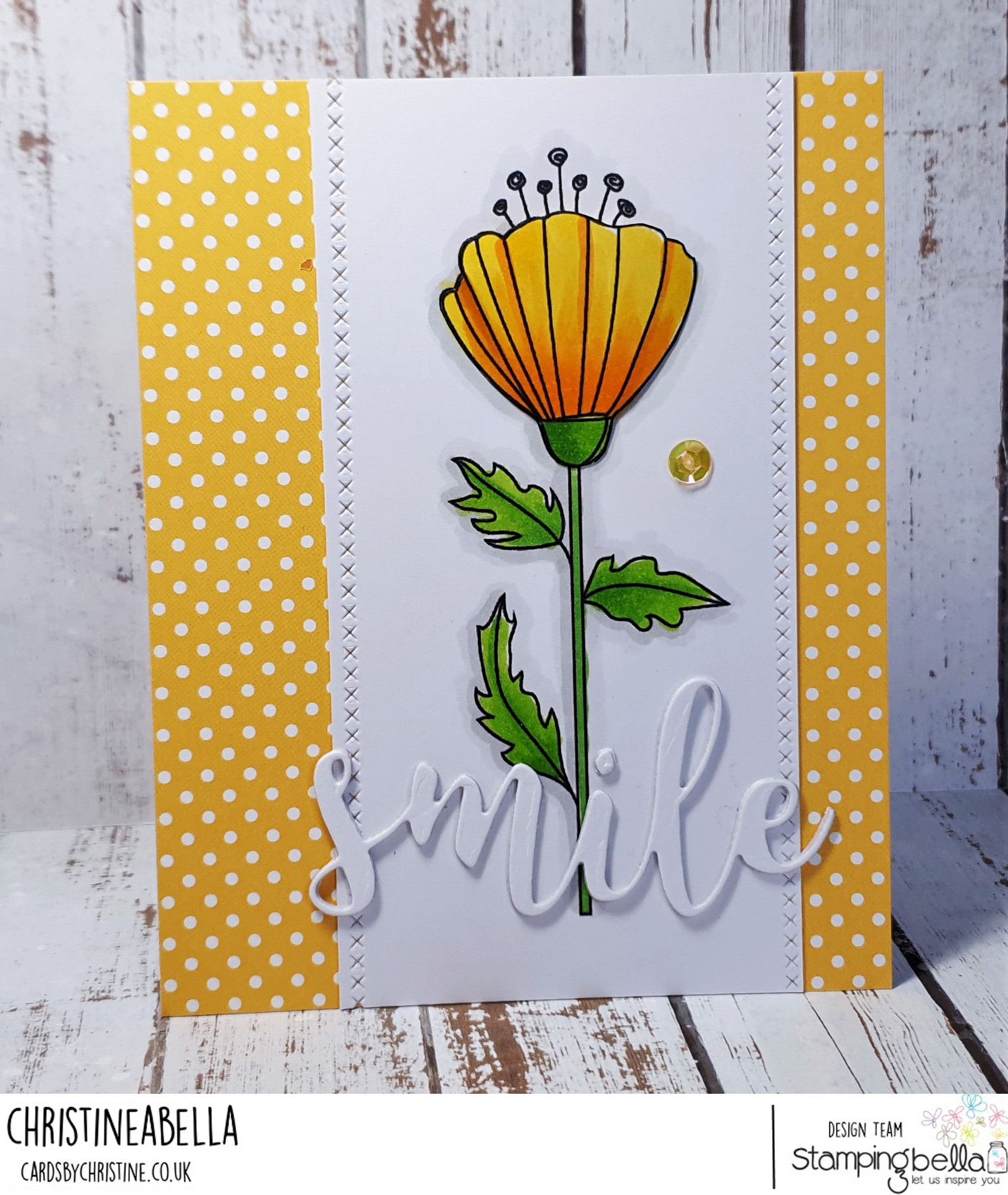 www.stampingbella.com: rubber stamp used  STRAIGHT UP FLORAL SET. card by ALICE HUANG