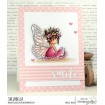 TINY TOWNIE BUTTERFLY GIRL BESS RUBBER STAMP
