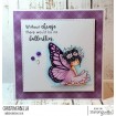 TINY TOWNIE BUTTERFLY GIRL BESS RUBBER STAMP
