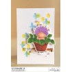 HYDRANGEA BABY RUBBER STAMP (includes sentiment)