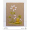 BUNDLE GIRL WITH A WOOD ANEMONE RUBBER STAMP
