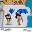 MINI ODDBALL WEATHER GIRLS RUBBER STAMP SET (includes 4 stamps)