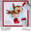 THE OWL AND THE HEART RUBBER STAMP (INCLUDES 1 SENTIMENT)