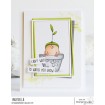 SPROUTED BABY RUBBER STAMP (includes sentiment)