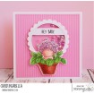 HYDRANGEA BABY RUBBER STAMP (includes sentiment)