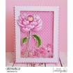 LONG STEMMED BABY PEONY RUBBER STAMP