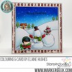 WINTER BACKDROP RUBBER STAMP