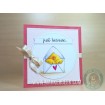 Mail Chick RUBBER STAMP (Set of 2 stamps)