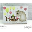PARTY DOGS RUBBER STAMP