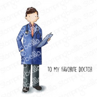 MY FAVORITE DOCTOR rubber stamp