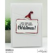 CHRISTMAS CARD GNOMES rubber stamp