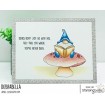 READING GNOME RUBBER STAMP