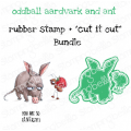 ODDBALL AARDVARK AND ANT RUBBER STAMP + "CUT IT OUT" DIE BUNDLE (SAVE 15%)