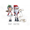 ODDBALL SANTA AND THE MISSUS RUBBER STAMP