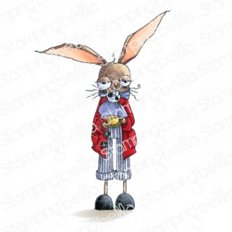 ODDBALL MARCH HARE rubber stamp (ALICE IN WONDERLAND COLLECTION)