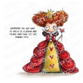ODDBALL QUEEN OF HEARTS RUBBER STAMP (ALICE IN WONDERLAND COLLECTION)