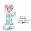 ODDBALL SNOW QUEEN RUBBER STAMP SET (includes 1 sentiment stamp)