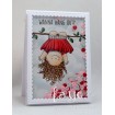 UPSIDE DOWN SQUIDGY rubber stamps (set of 2 rubber stamps)