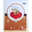 the BEE and the HEART (includes 2 stamps)