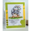 BUNNY PILE STUFFIES RUBBER STAMP SET (includes 2 stamps)