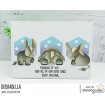 DONKEY TRIO STUFFIES RUBBER STAMPS