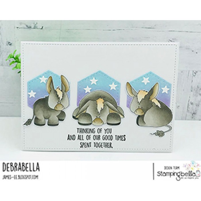 Esel Trio Stuffies Einheitsgr/ö/ße Stamping Bella EB847 Stamp Donkey TRI