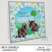 DONKEY TRIO STUFFIES RUBBER STAMPS (includes 4 stamps)