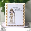 ODDBALL CLEOPATRA RUBBER STAMP SET (includes 3 sentiment stamps)